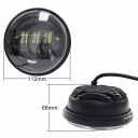 ФАРА LED (СВІТЛОДІОД) 7″ + LIGHTBAR КОМПЛЕКТ CHROMG  фото 8