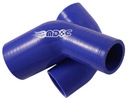 MDC SILICONE ELBOW 51 мм, 90 градусов, синий турбо интеркулер, впускной патрубок, плетеный