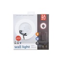 Nástenné svietidlo ZAZU integrovaný LED zdroj biela Dĺžka/výška 29.5 cm