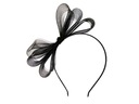 FASCINATOR, ОКНО ДЛЯ ВОЛОС, черная повязка на голову