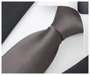 ЖАККАРДОВЫЙ Гладкий одноцветный мужской галстук к костюму, ГРАФИТ rr03