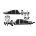 ПОДДЕРЖКИ ДЛЯ НОГ, ХРОМИРОВАННЫЕ ШПЫТКИ, С защитными дугами диаметром 1 ДЮЙМ, 25,4 мм.