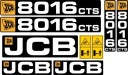ЛАМИНИРОВАННЫЕ НАКЛЕЙКИ НА МИНИ-ЭКСКАВАТОР JCB 8016 CTS