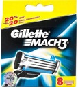 Лезвия Gillette Mach 3, 8 лезвий и сменные стержни.