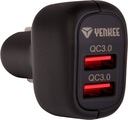 Быстрое и мощное автомобильное зарядное устройство 3А 2xUSB QC3.0