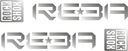 Наклейка серебристая REBA ROCK SHOX Амортизатор 135-3C