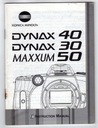 MINOLTA DYNAX 40, 30, MAXXUM 50 РУКОВОДСТВО