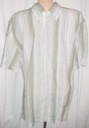 Pánska košeľa L-XL 44-46-48 K.43 biela pruhovaný vzor