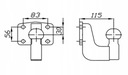 BOSAL BARRA DE REMOLQUE GANCHO DE REMOLQUE BOLA TERMINAL 3,5T+SRUBY83X56 