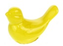 ЖЕЛТАЯ КЕРАМИЧЕСКАЯ ФИГУРКА ПТИЦЫ 7,5см