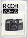RICOH AF-5 РУКОВОДСТВО