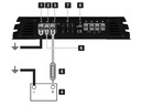 Crunch GPX2200.1D Automobilový zosilňovač monoblock + diaľkový ovládač Značka Crunch