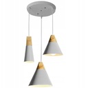 ПРОМЫШЛЕННЫЙ ПОДВЕСНОЙ ДЕРЕВЯННЫЙ СВЕТИЛЬНИК SCANDI 3CPR СЕРЫЙ