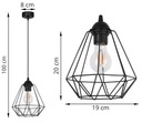 ПОТОЛОЧНЫЙ ПОДВЕСНОЙ СВЕТИЛЬНИК DIAMOND LOFT EDISON РЕТРО