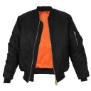 Мужская зимняя куртка-бомбер Pilot Jacket Texar MA-1 Flyers Flek Black XS