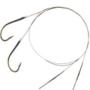 2x СТАЛЬНОЙ ПОВОДОК ДЛЯ ЩУКИ 30см 10кг МИКАДО