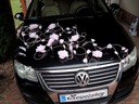 9.Dekoracja samochodu na samochód płatki auto ślub