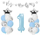 Воздушные шары с конфетти на первый день рождения годовалого ХЭЛ