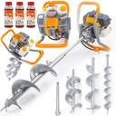 БУРОВАЯ УСТАНОВКА БЕНЗИНОВЫЙ Шнек 6 л.с. 3 ШНЕКА 10/20/30 Н