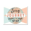 Каждое путешествие начинается Ностальгический магнит 14356