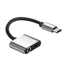 Переходник USB-C на Mini Jack 3,5 мм + блок питания USB-C