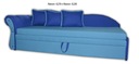 Kanapa rozkładana, łóżko MACIEK II tapczan, kolory Szerokość mebla 208 cm