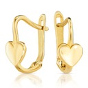 ЗОЛОТЫЕ СЕРЬГИ СЕРДЦЕ ЗОЛОТО 585 14К 2372-3