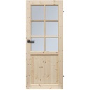 DRZWI WEWNĘTRZNE NORMANDIA SOSNOWE POKÓJ 90 SZYBA