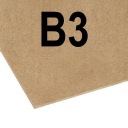 ПЛИТА HDF 3мм RAW ФОРМАТ B3 350x500x3