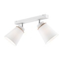 2 БЕЛЫЕ ПОТОЛОЧНЫЕ ПЛАСТИНЫ AGUSTINO SPOT С АВАЖИРАМИ