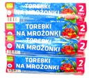 ПАКЕТЫ / ЗАМОРОЖЕННЫЕ ПРОДУКТЫ 2 Л / 40 ШТ + ЗАЖИМЫ FOLCOM