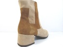 Členkové čižmy béžové kožené pohodlné podpätky dámske zateplené topánky Szydlowski 37 V EAN (GTIN) 59210000000733