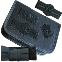 РАСШИРЯЕМЫЙ ЧЕРНЫЙ ЧЕХОЛ-КАРАНДАШ С НАШИВКАМИ PL