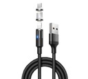 МАГНИТНЫЙ КАБЕЛЬ 3в1 USB-C МИКРОУСБ IPHONE QC 3.0