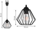 ПОТОЛОЧНЫЙ ПОДВЕСНОЙ СВЕТИЛЬНИК DIAMOND LOFT EDISON РЕТРО