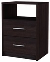 2SO VENGE прикроватная тумбочка, венге, ящики 40 см, комод UFC
