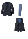 O4561 КОМПЛЕКТ Блейзер с жилетом и галстуком размер 56