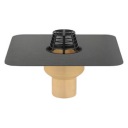 WPUST DACHOWY ODPŁYW SITA TRENDY fi75