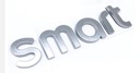 EMBLEMA SMART FORTWO FRFOUR INSCRIPCIÓN INSIGNIA PLATEADO 