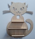 Кошачья полка в детскую комнату для фигурок.