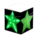 РОЖДЕСТВЕНСКАЯ ЕЛКА гирлянда 3D LED ЗВЕЗДА зеленая ПОДВЕСНАЯ