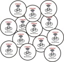 Наклейка на велосипед с GPS-контролем