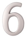 Cyfra mosiężna samoprzylepna SATYNA 5cm, numer 6