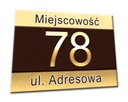 TABLICZKA Z ADRESEM adres dom numer domu tablica