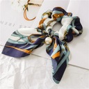 Ободок для волос, махровая ткань, шарф, бантик, украшение, кулон, элегантная жемчужина.