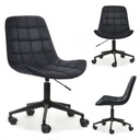 ВРАЩАЮЩИЙСЯ СТУЛ С ОТСТРОЧКОЙ ELIOR BLACK VEL