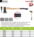 ТОПОР ДЕРЕВЯННАЯ РУКОЯТКА 1250 Г HD 12732 PROLINE