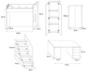 Zostava nábytku RAJ 4S skriňa písací stôl posteľ + rošt Ďalšie informácie súprava s písacím stolom