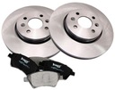 DISCOS 2 PIEZAS + ZAPATAS PARTE DELANTERA PARA RENAULT SCENIC GRAND SCENIC II 