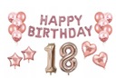 НАБОР НА 18-Й ДЕНЬ РОЖДЕНИЯ: РОЗОВЫЙ ЗОЛОТОЙ ШАР